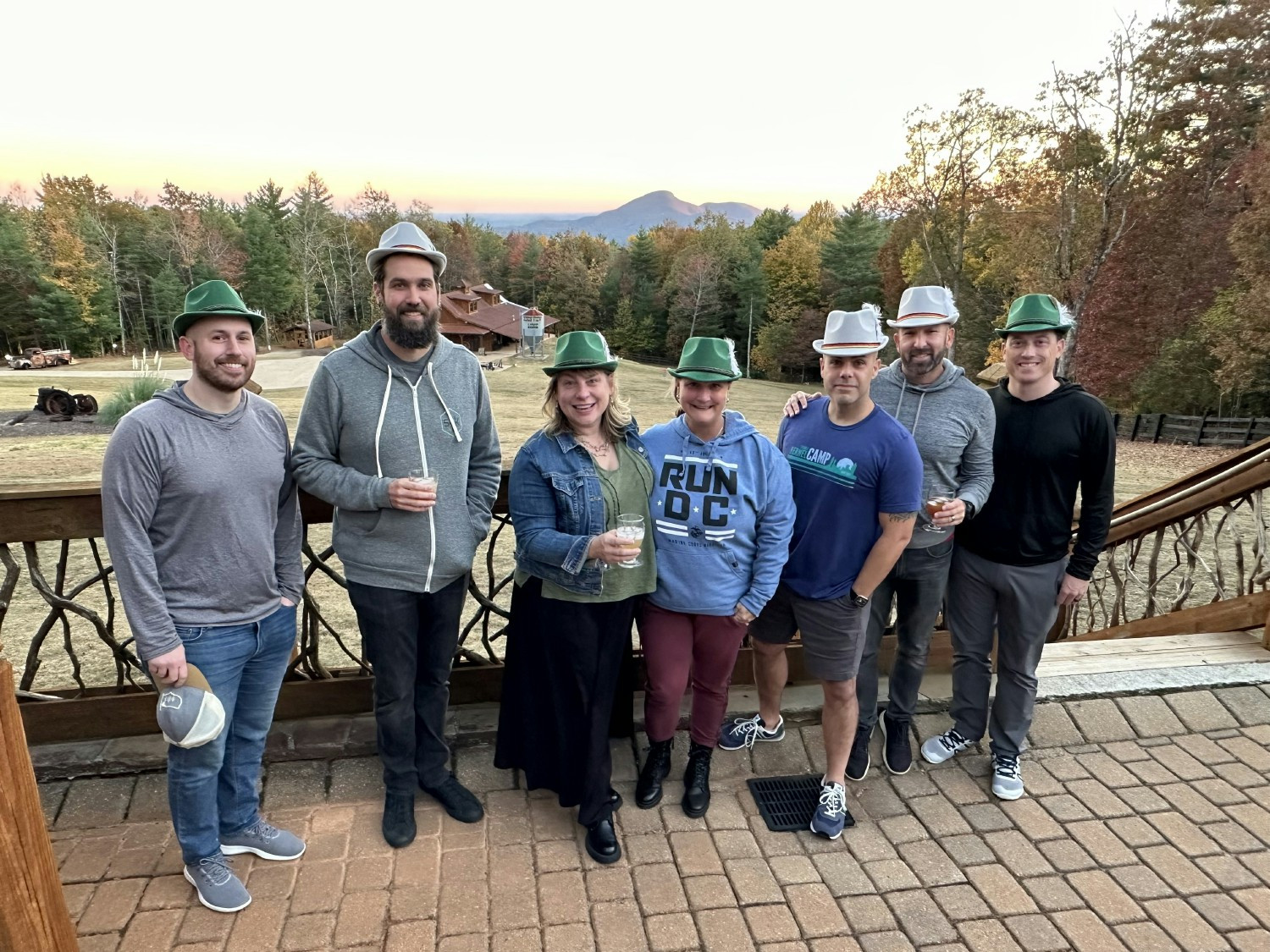 Our Executive Leaders at a retreat in Helen, GA wore German-inspired thinking caps in honor of the city's theme. 