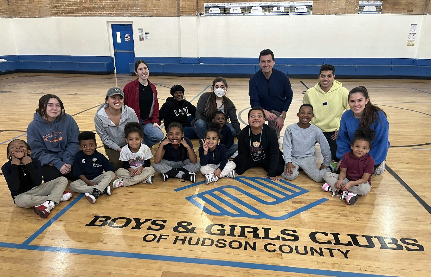 Gym time at the Boys and Girls Club of Hoboken!